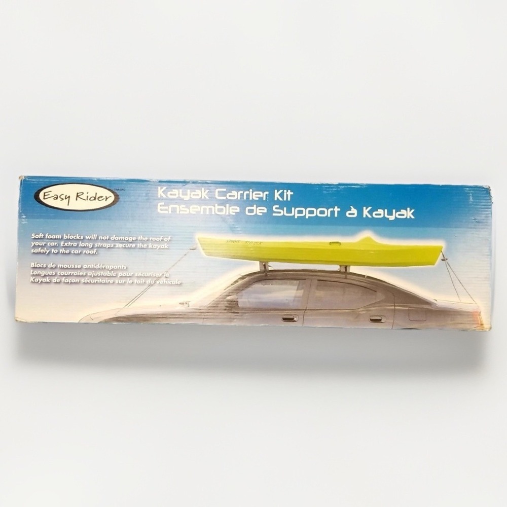 Easy Rider Kayak Carrier Kit KT100 Universal Roof Top Foam Block Strap Mount